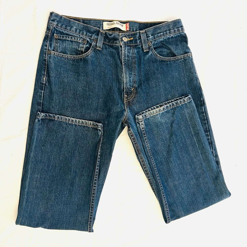 Levi Strauss Men’s 505 Regular Fit Straight Leg Jeans